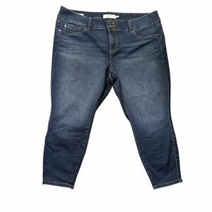 TORRID Jegging Dark Wash Triple Button Stretch Denim Women’s Size 24S Blue Jeans
